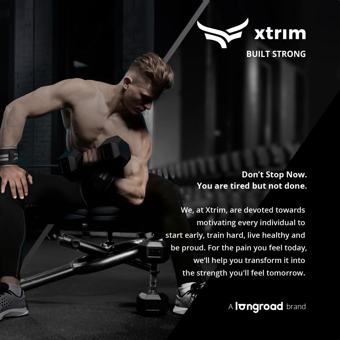 XTRIM Wrist Support for Men & Women, Wrist Band for Gym Wrist Wrap/Straps Gym Accessories for Men for Hand Grip & Wrist Support Crepe Bandage While Workout & Muscle Relaxation
