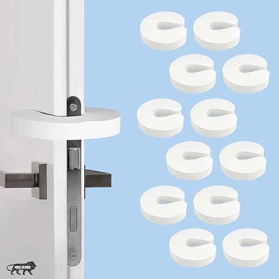 BabyPro Baby Proofing Finger U-Shape Door Guard for Kids Safety, Non-Toxic EVA Foam, Children Safety Door Slam Stopper, Prevents Finger Pinch Injuries & Pet from Getting Locked