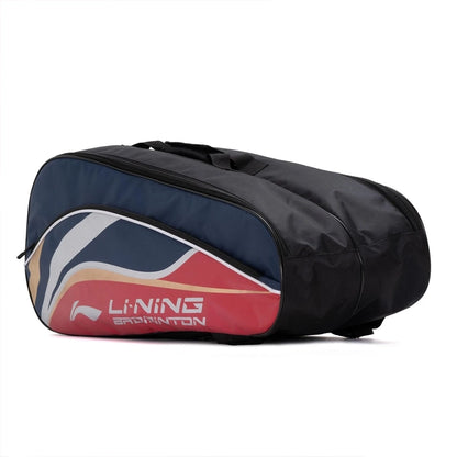 Li-Ning Panther Double Zipper Polyester Badminton Kit Bag | Stash pocket | Ample storage | Unisex - Men, Boys, Girls, Women