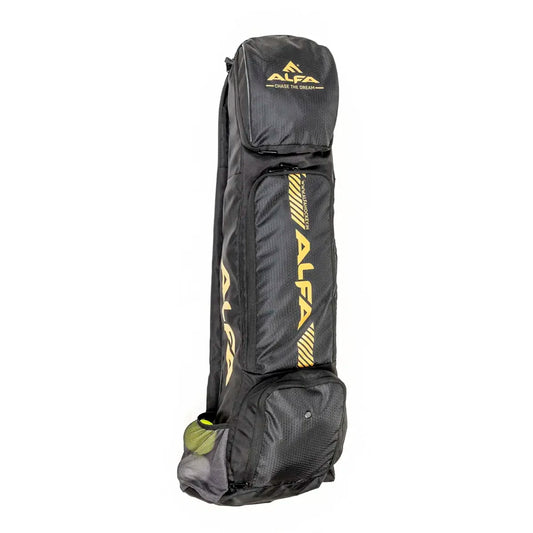 ALFA Pro 93 Hockey Kit Bag |Color : Black | Size : Large | Organized Storage | Comfortable Carrying | Durable Polyester | Water-Resistant | Convenient Accessory Storage | Unisex Design.